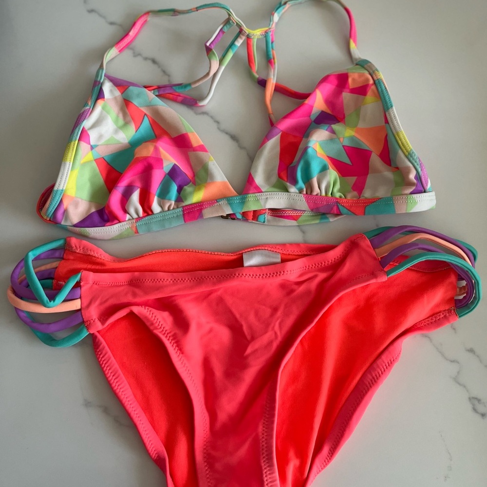 Jrs Vibrant Colorlock Bathing Suit, Size M